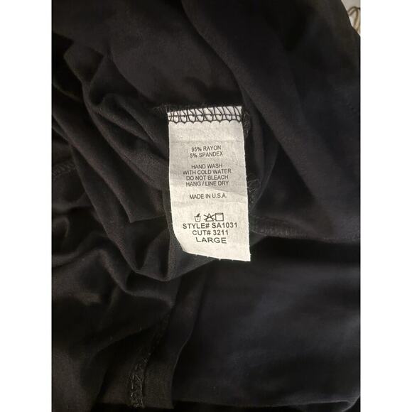 Black Casual Flowy Skirt With Pockets Size L - Picture 6 of 6